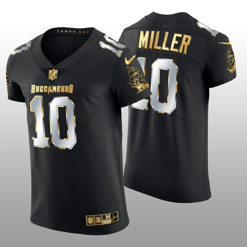 Tampa Bay Buccaneers Scotty Miller Black Elite Jersey Golden Edition Men's