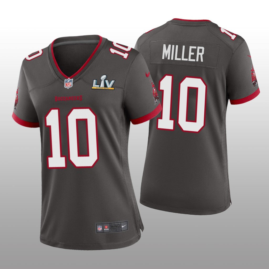 Tampa Bay Buccaneers Scotty Miller Pewter Game Jersey Super Bowl LV Women's
