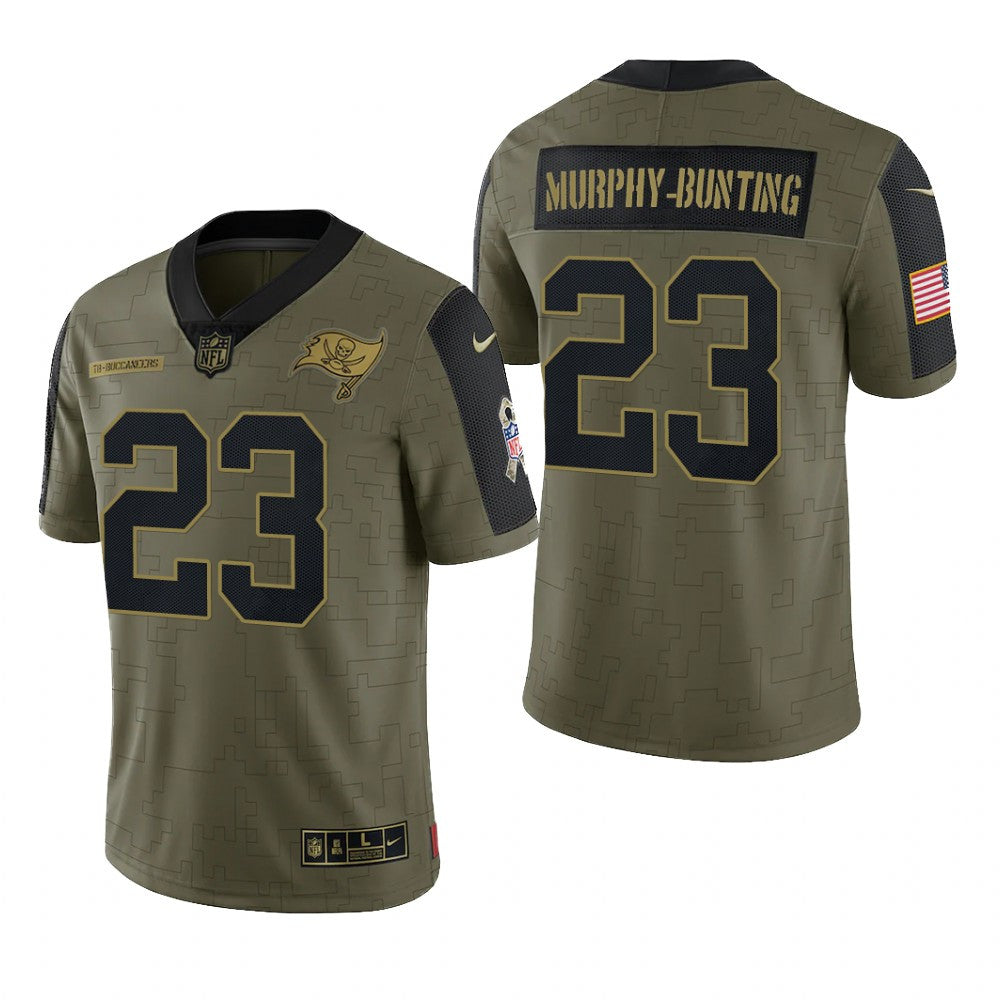 Tampa Bay Buccaneers Sean Murphy-Bunting Olive Limited Jersey Salute To Service Men's