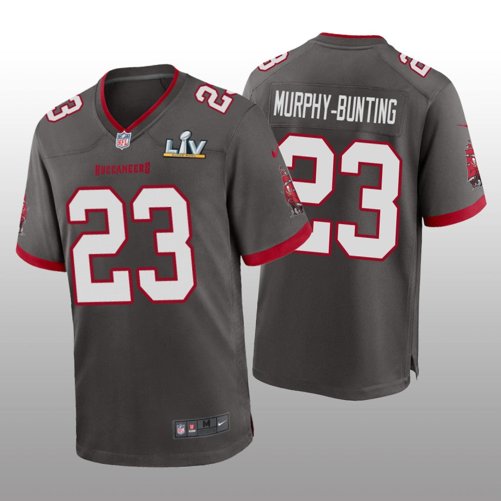 Tampa Bay Buccaneers Sean Murphy-Bunting Pewter Game Jersey Super Bowl LV Men's
