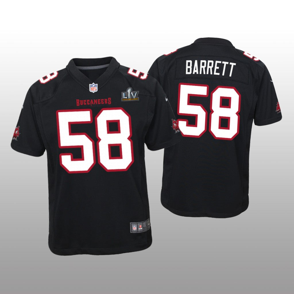 Tampa Bay Buccaneers Shaquil Barrett Black Game Fashion Jersey Super Bowl LV Youth