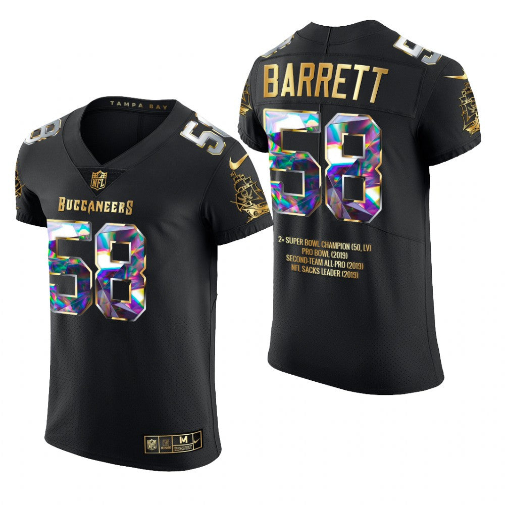 Tampa Bay Buccaneers Shaquil Barrett Black Jersey Career Highlights Men's