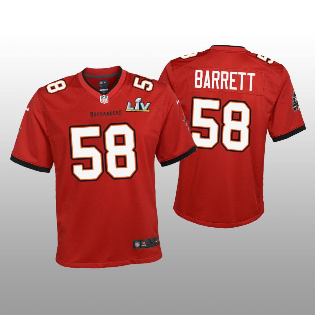 Tampa Bay Buccaneers Shaquil Barrett Red Game Jersey Super Bowl LV Youth