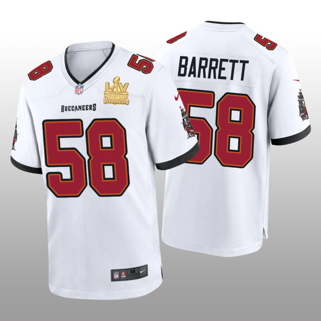 Tampa Bay Buccaneers Shaquil Barrett White Game Jersey Super Bowl LV Champions Men's