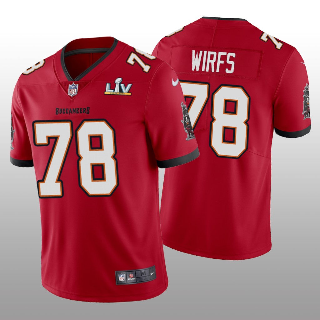 Tampa Bay Buccaneers Tristan Wirfs Red Vapor Limited Jersey Super Bowl LV Men's