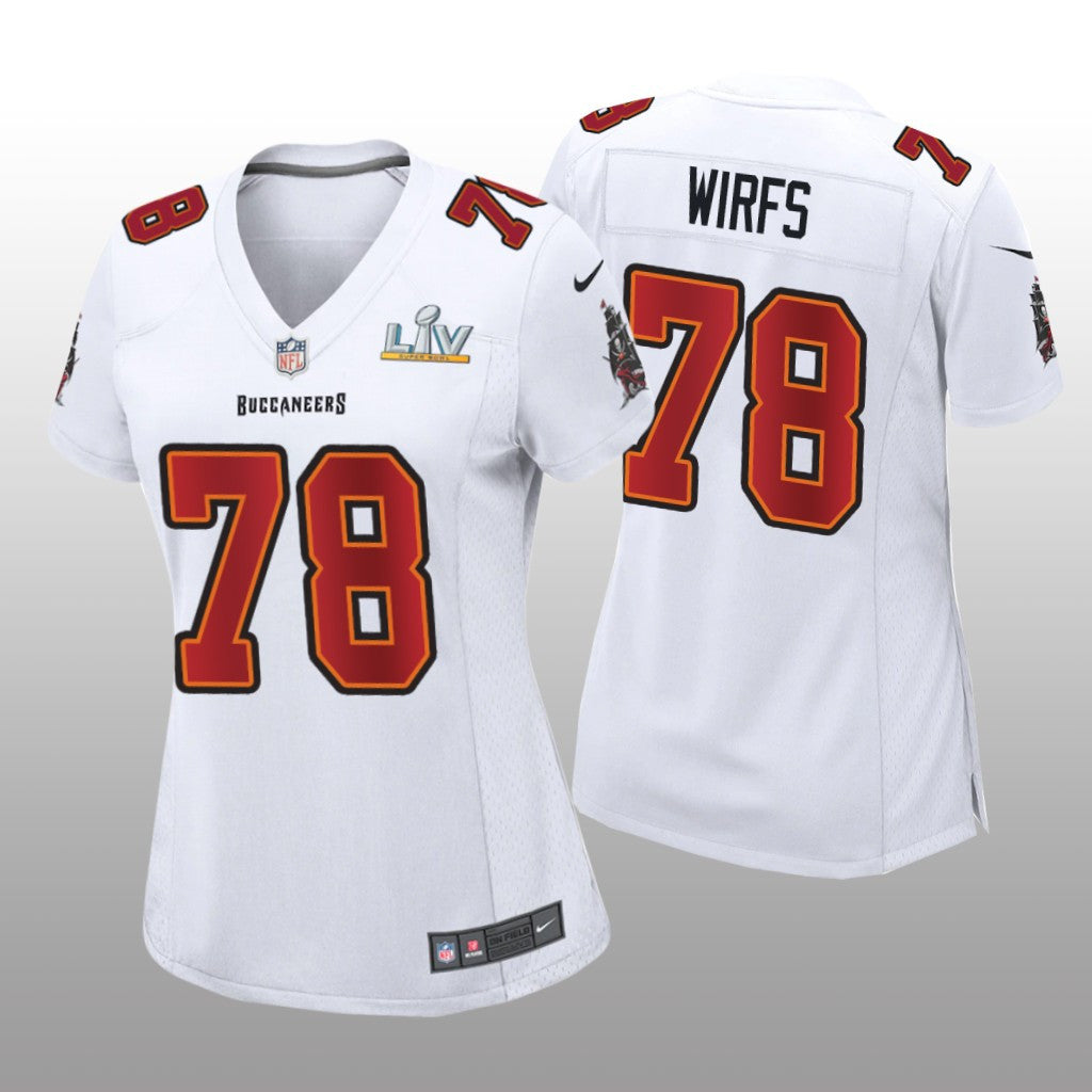 Tampa Bay Buccaneers Tristan Wirfs White Game Fashion Jersey Super Bowl LV Women's