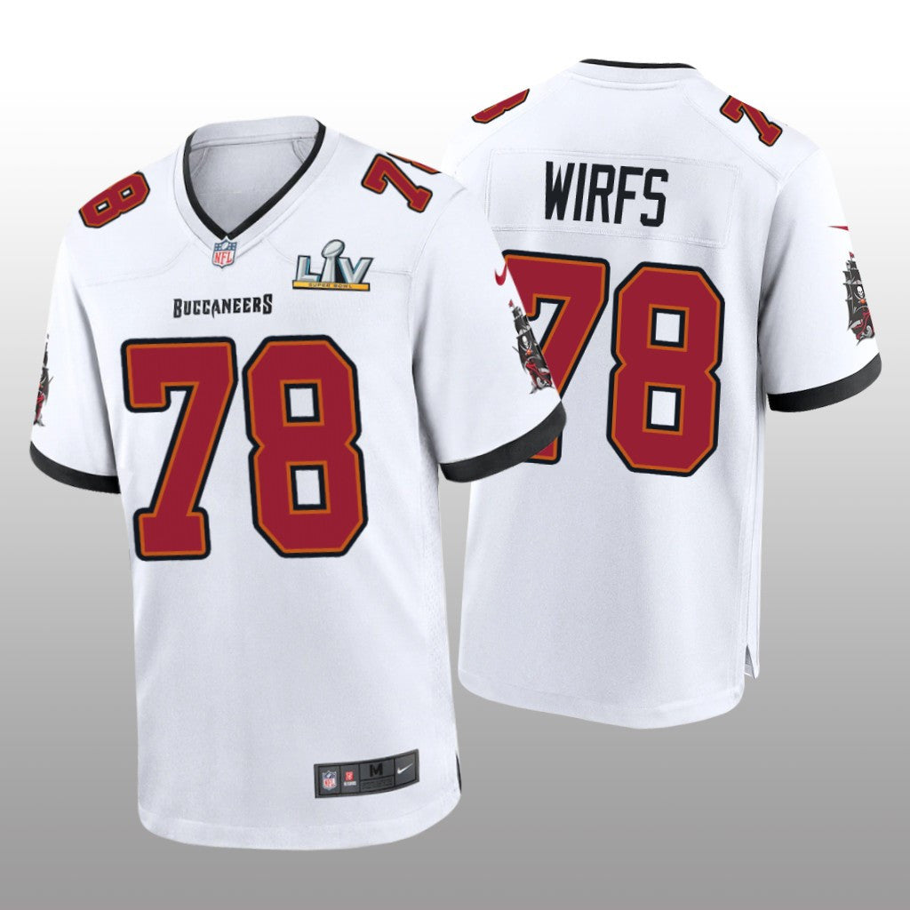 Tampa Bay Buccaneers Tristan Wirfs White Game Jersey Super Bowl LV Men's