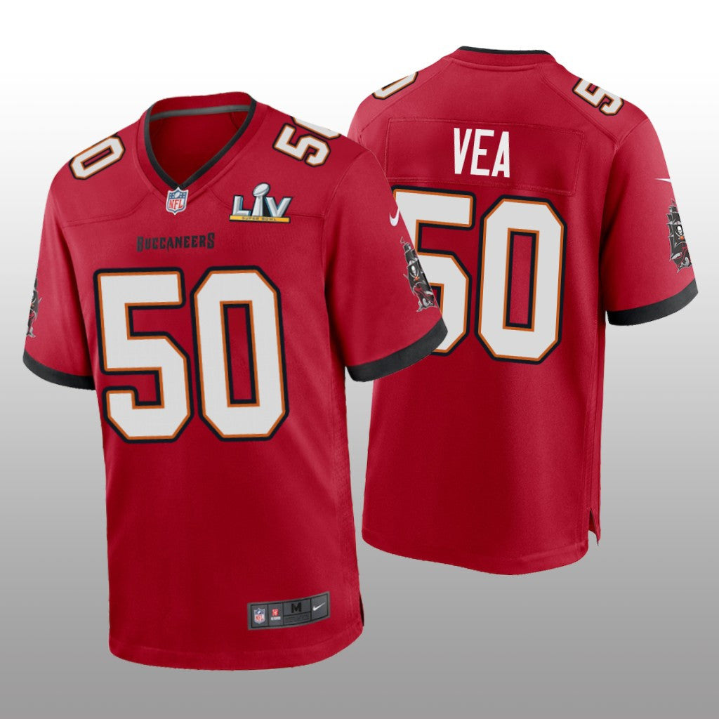 Tampa Bay Buccaneers Vita Vea Red Game Jersey Super Bowl LV Men's