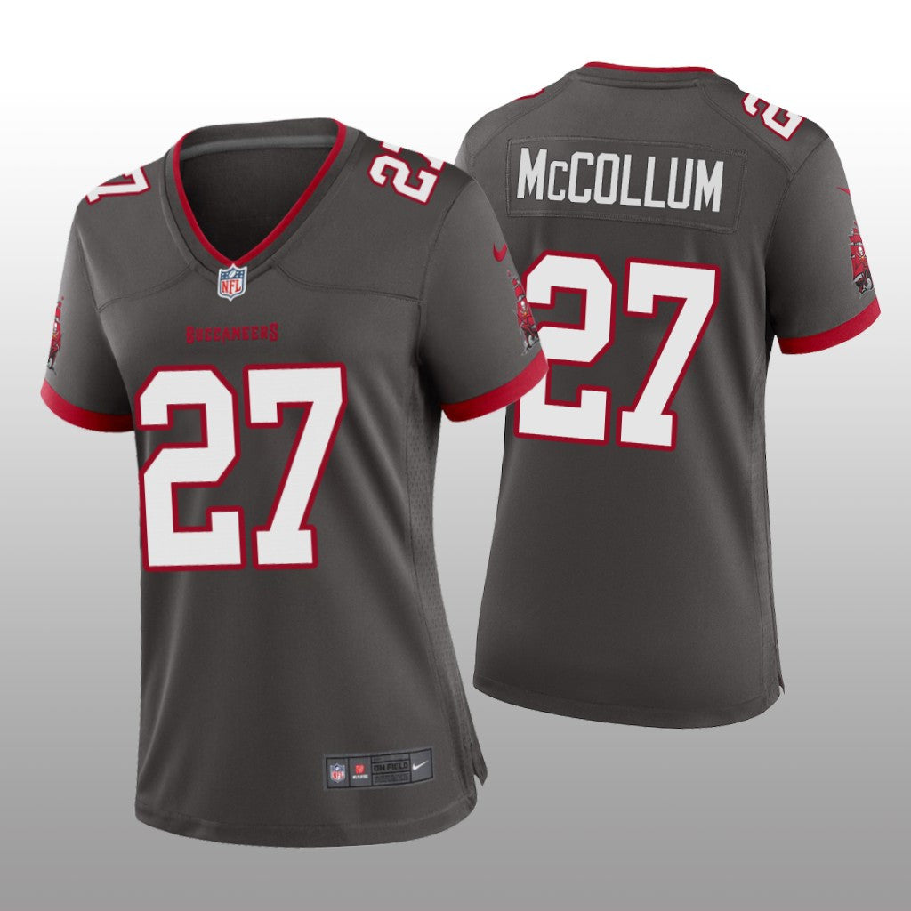 Tampa Bay Buccaneers Zyon McCollum Pewter Jersey Alternate Game Women's