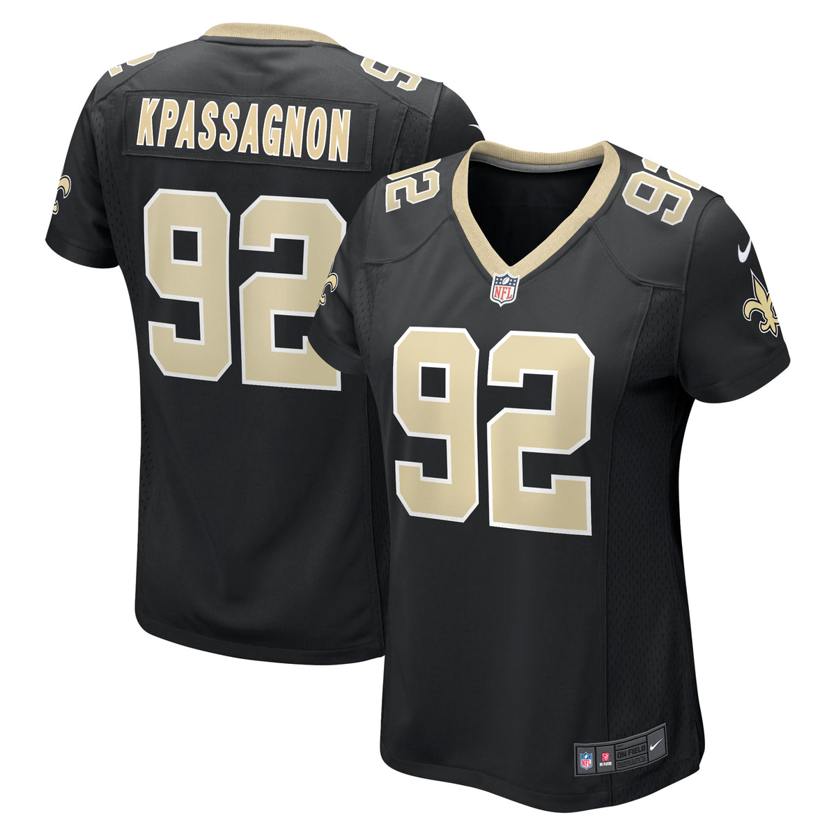Tanoh Kpassagnon New Orleans Saints Nike Women's Game Player Jersey Black