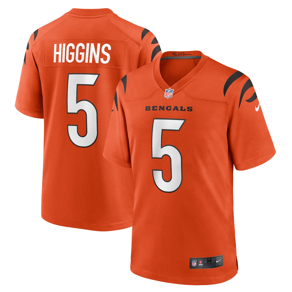 Tee Higgins Cincinnati Bengals Nike Alternate Game Player Jersey Orange