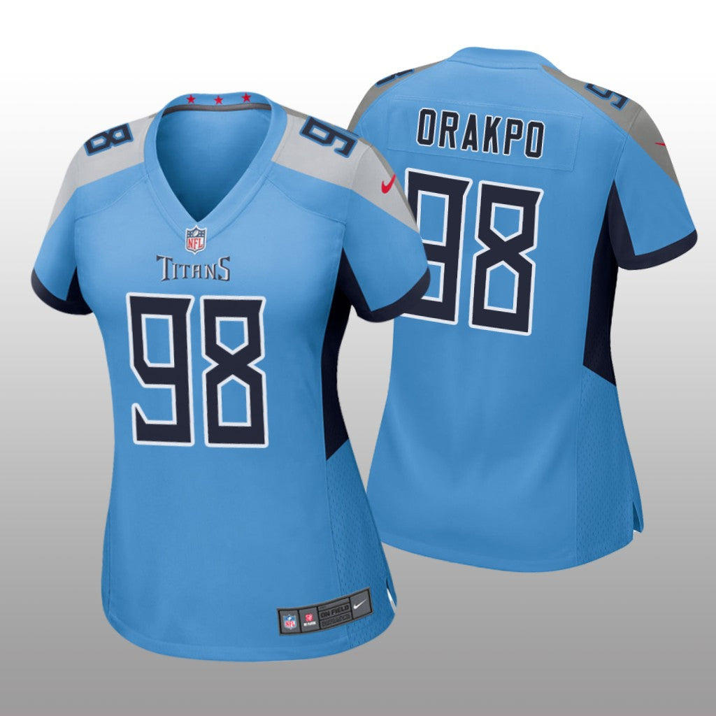 Tennessee Titans #98 Light Blue Brian Orakpo Game Jersey Women