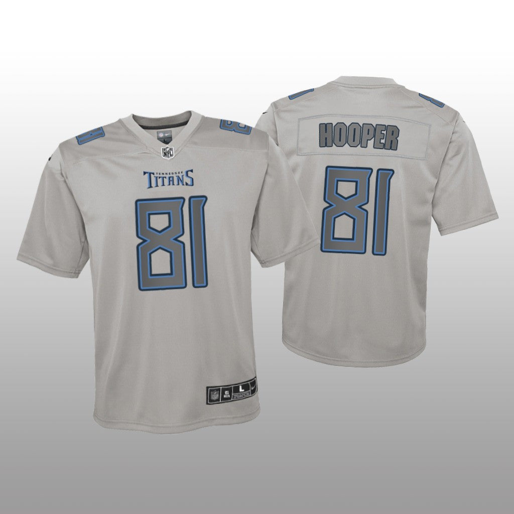 Tennessee Titans Austin Hooper Gray Jersey Atmosphere Fashion Game Youth