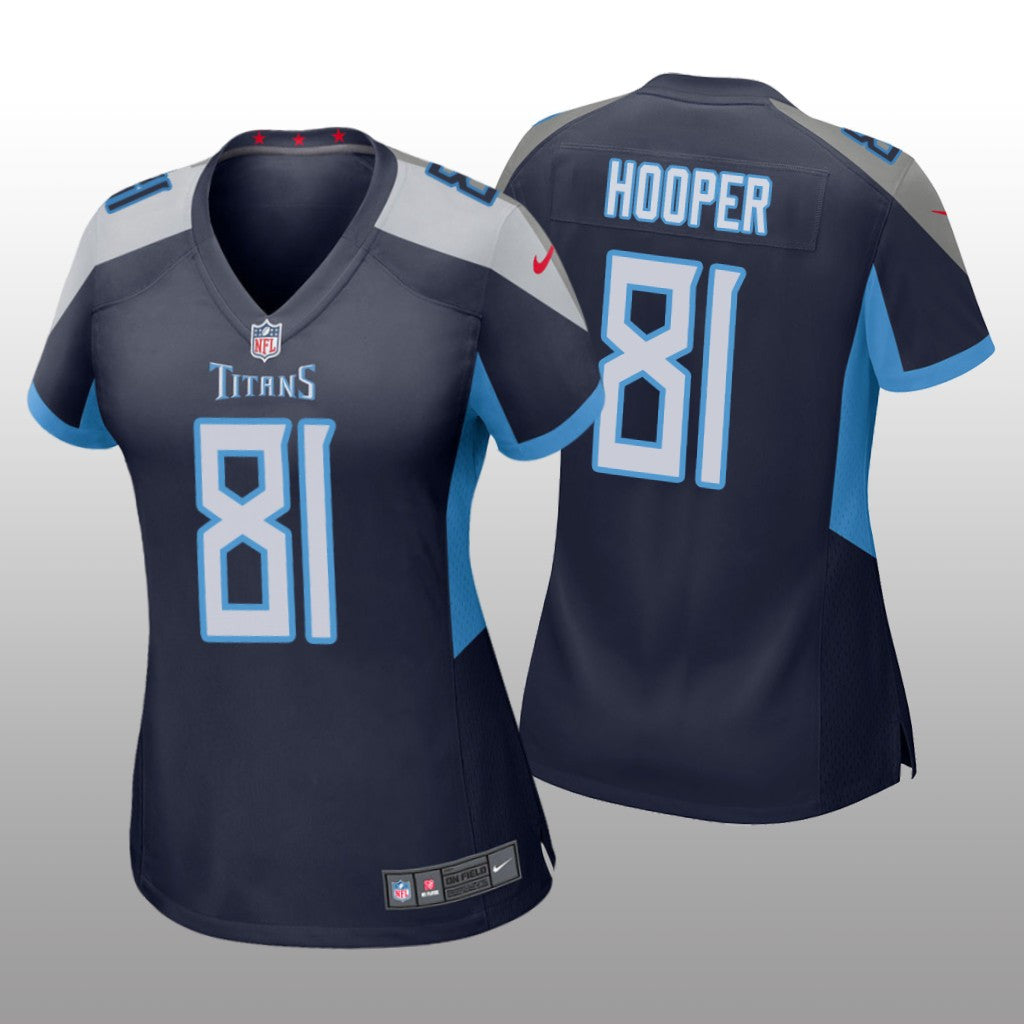 Tennessee Titans Austin Hooper Navy Jersey Game Women's