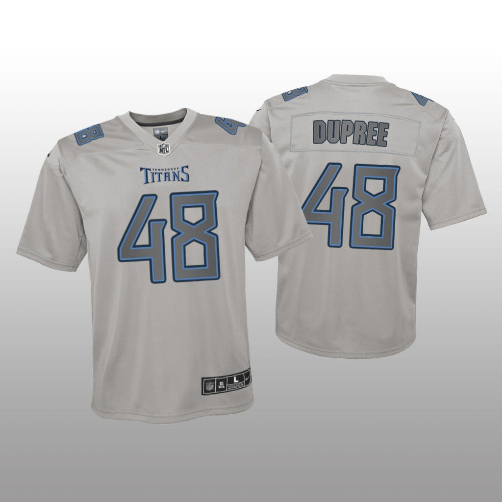 Tennessee Titans Bud Dupree Gray Jersey Atmosphere Fashion Game Youth