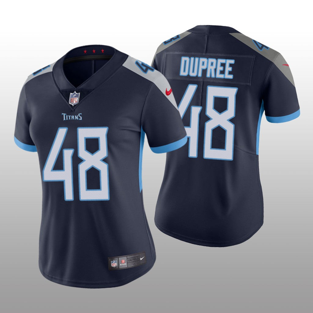 Tennessee Titans Bud Dupree Navy Jersey Vapor Limited Women's