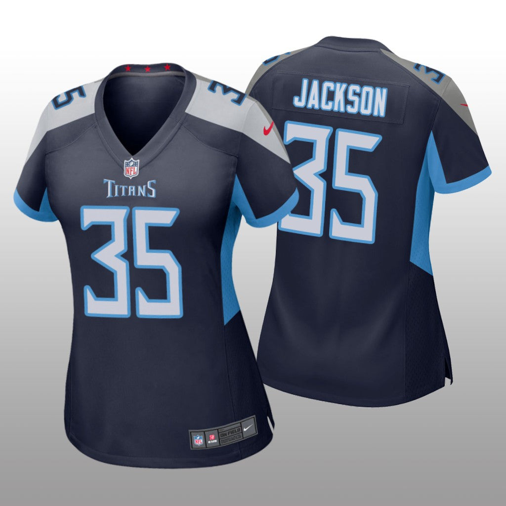 Tennessee Titans Chris Jackson Navy Jersey Game Women's