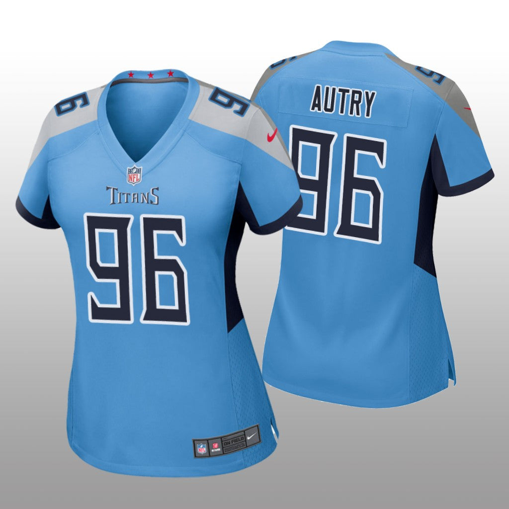 Tennessee Titans Denico Autry Light Blue Jersey Game Women's