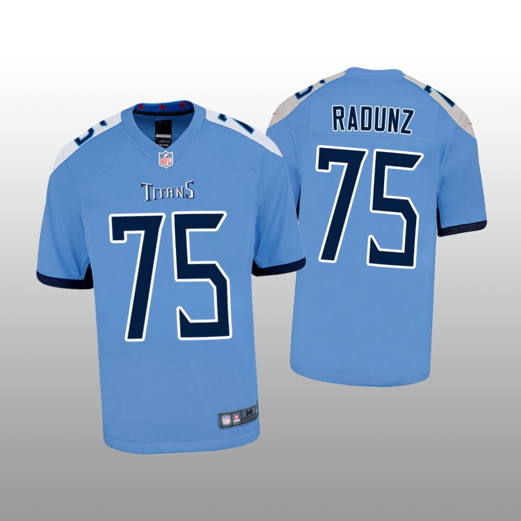 Tennessee Titans Dillon Radunz Light Blue Jersey Game Youth