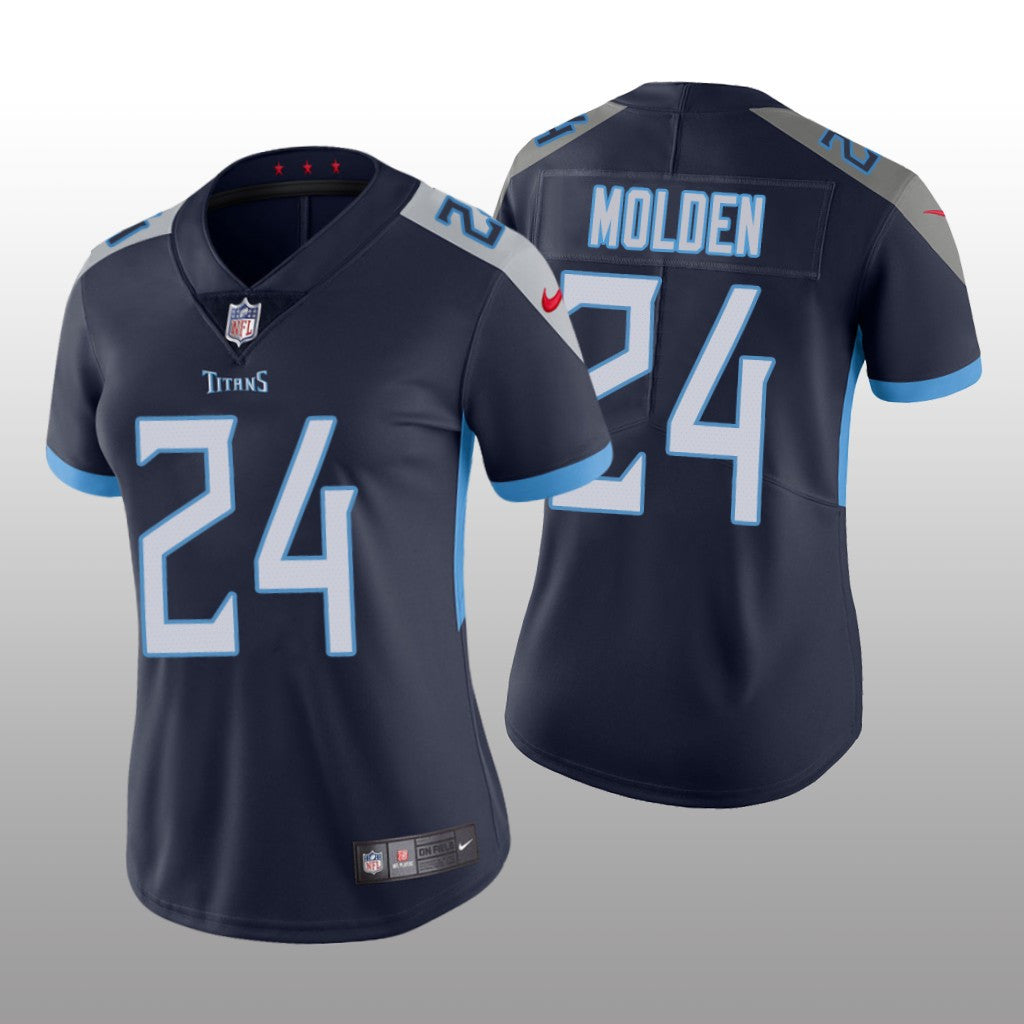 Tennessee Titans Elijah Molden Navy Jersey Vapor Limited Women's