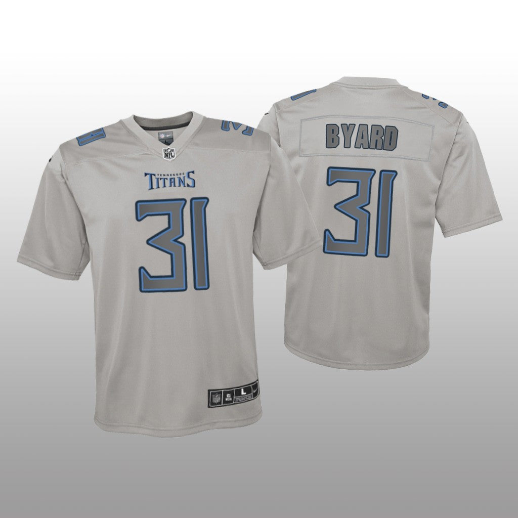Tennessee Titans Kevin Byard Gray Jersey Atmosphere Fashion Game Youth