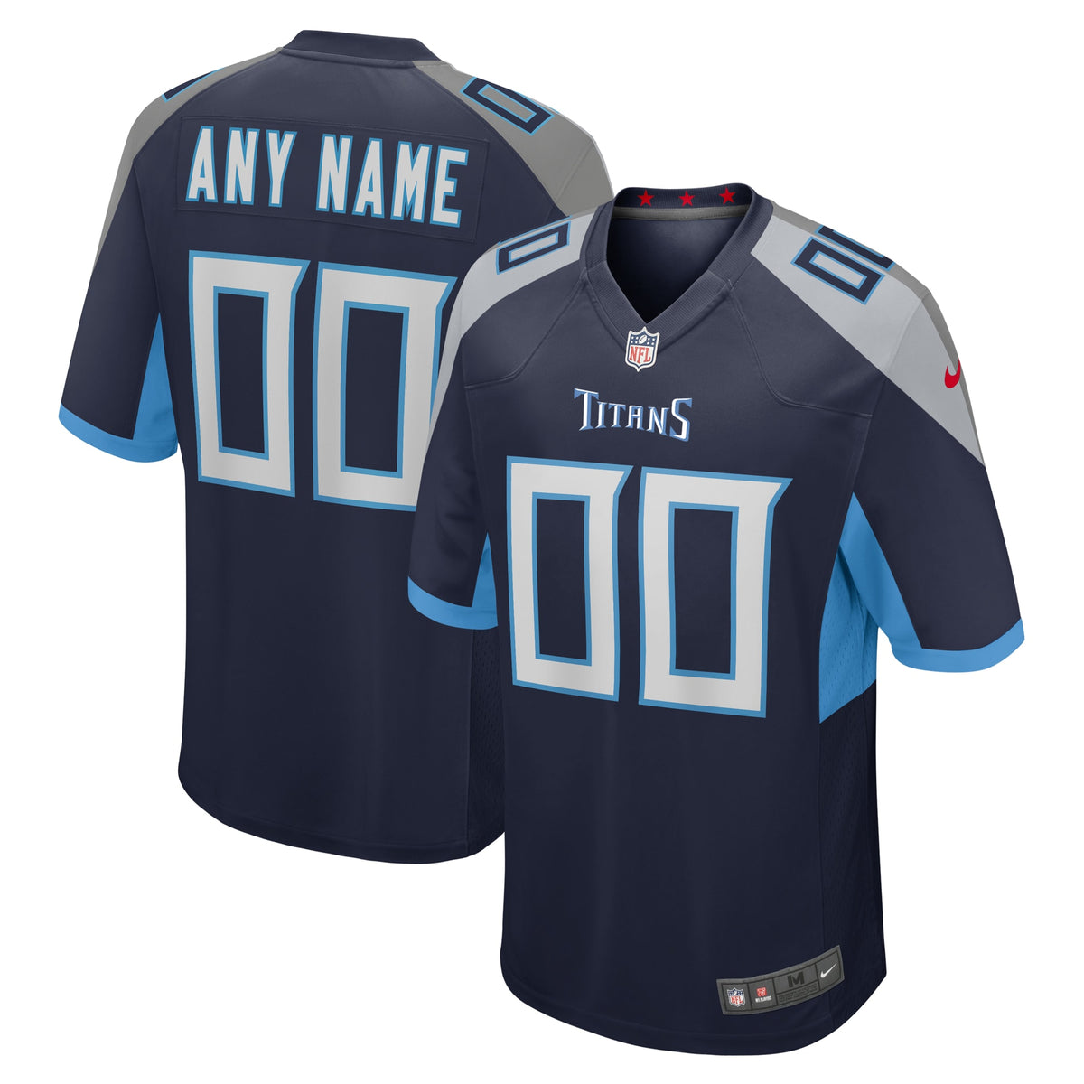 Tennessee Titans Nike Custom Jersey Navy