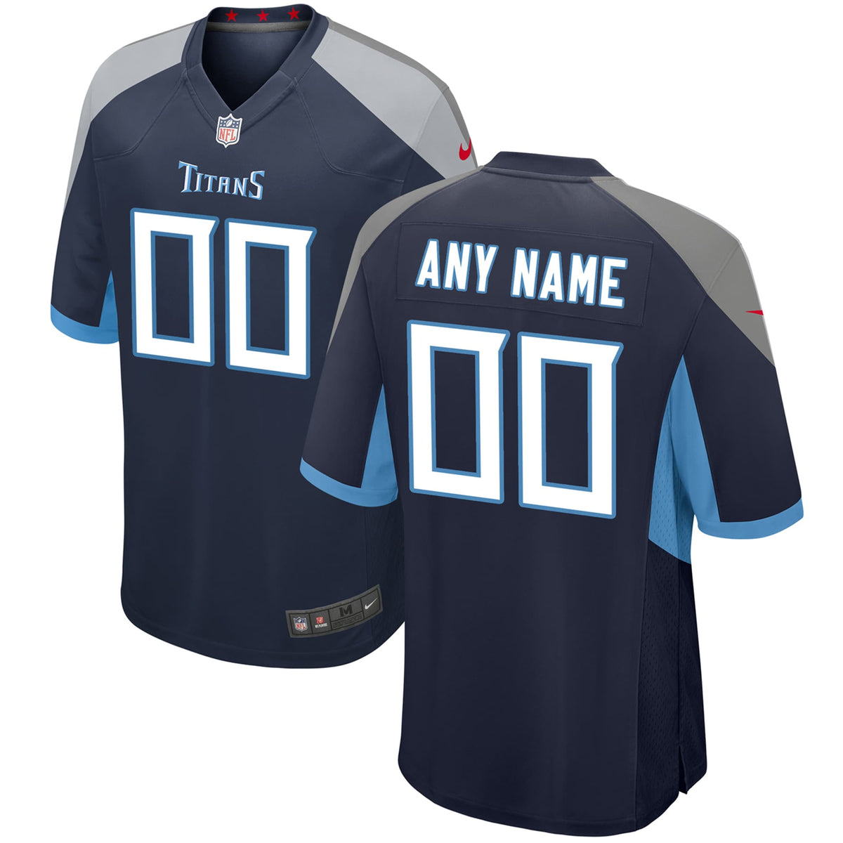 Tennessee Titans Nike Youth Custom Game Jersey Navy