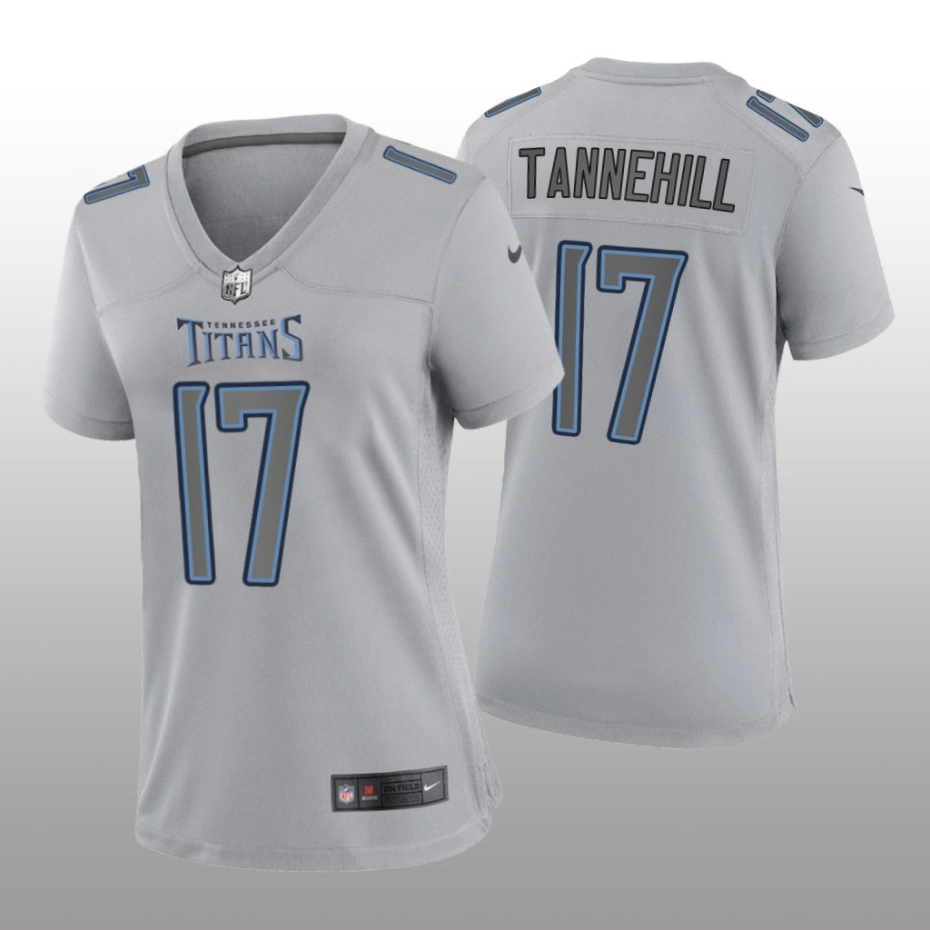 Tennessee Titans Ryan Tannehill Gray Jersey Atmosphere Fashion Game Women's