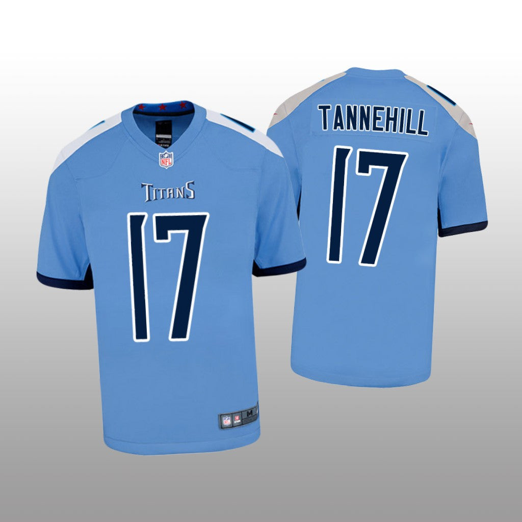 Tennessee Titans Ryan Tannehill Light Blue Jersey Game Youth