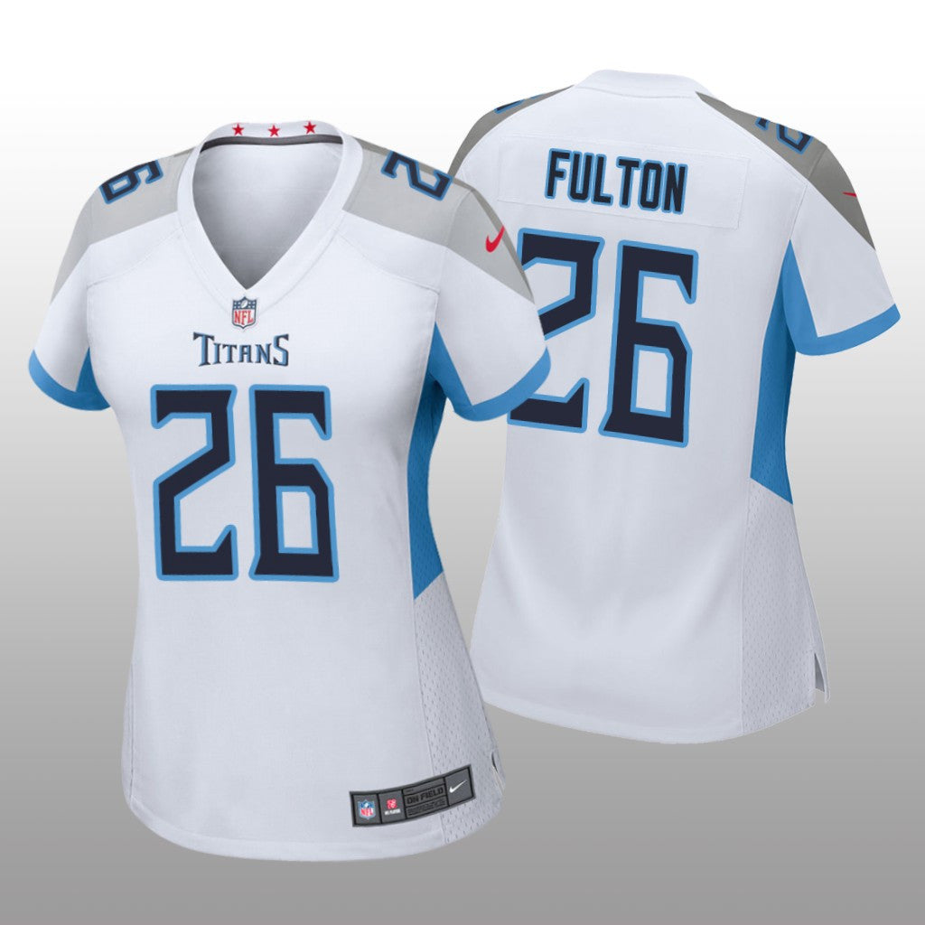 Tennessee Titans White Draft Kristian Fulton Game Jersey