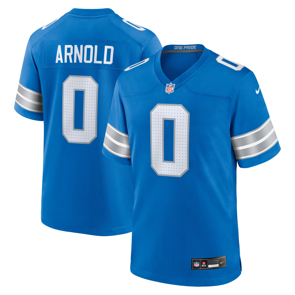 Terrion Arnold Detroit Lions Nike 2024 NFL Draft First Round Pick Player Game Jersey Blue
