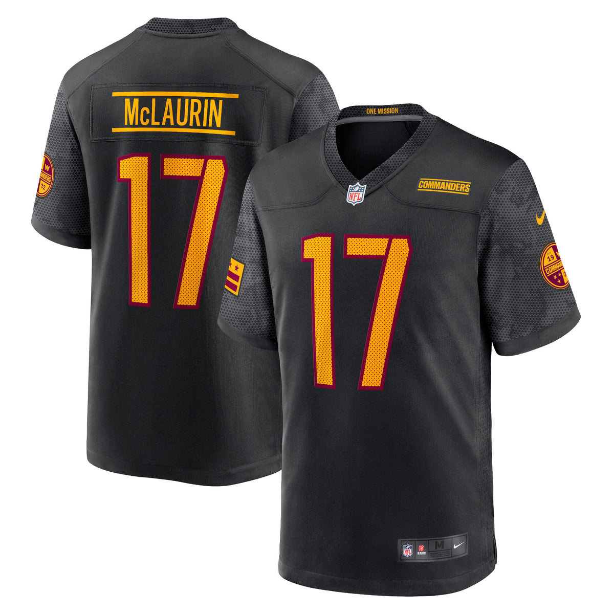 Terry McLaurin Washington Commanders Nike Youth Game Jersey Black