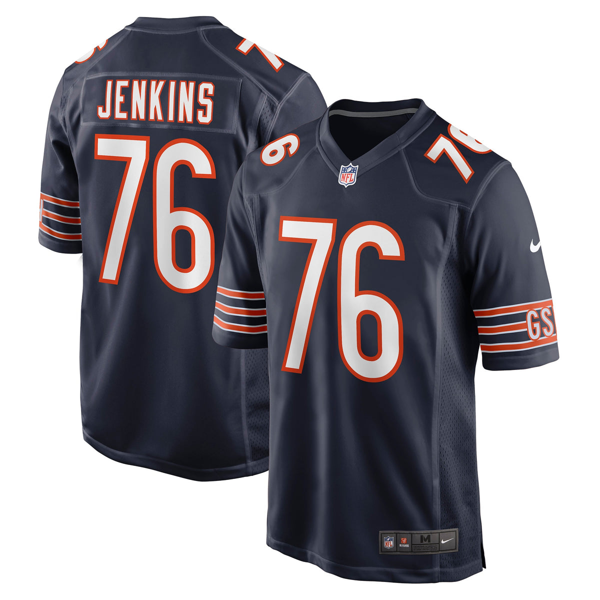 Teven Jenkins Chicago Bears Nike Game Jersey Navy