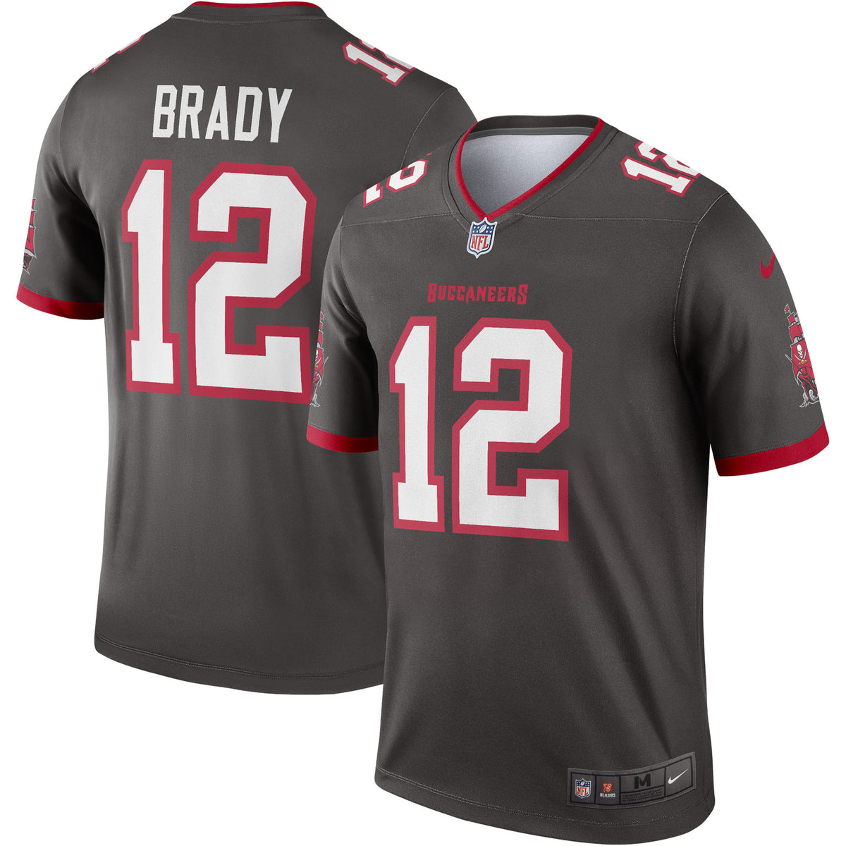 Tom Brady Tampa Bay Buccaneers Nike Alternate Legend Jersey Pewter