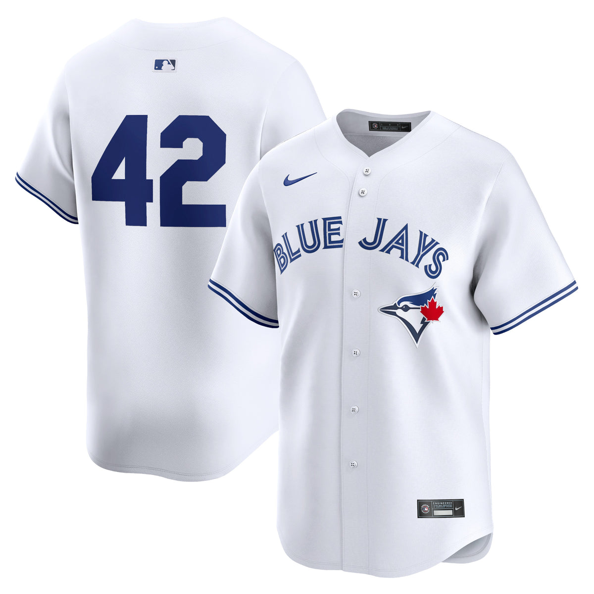 Toronto Blue Jays Nike 2024 Jackie Robinson Day Home Limited Jersey White