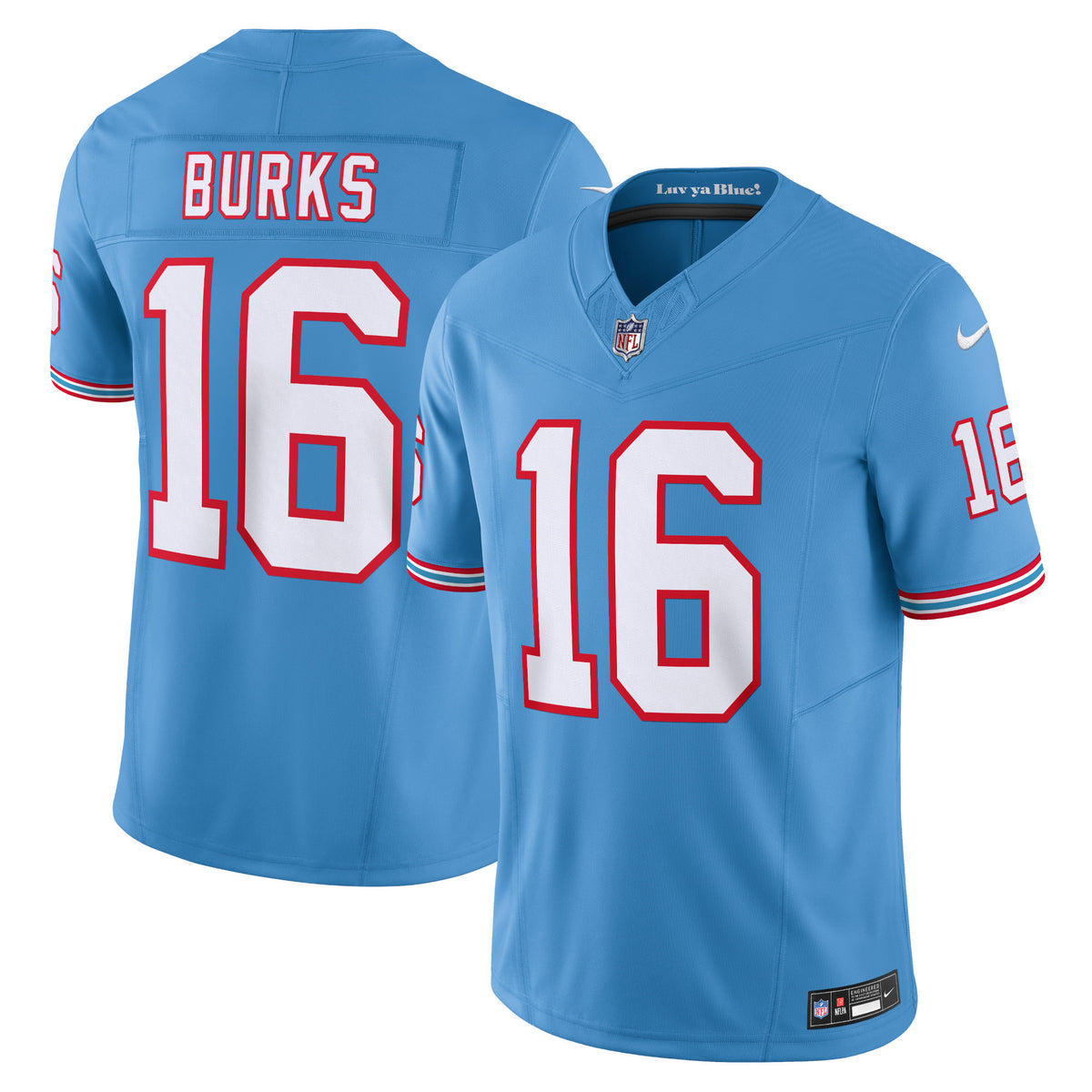 Treylon Burks Tennessee Titans Nike Vapor F.U.S.E. Limited Jersey Light Blue