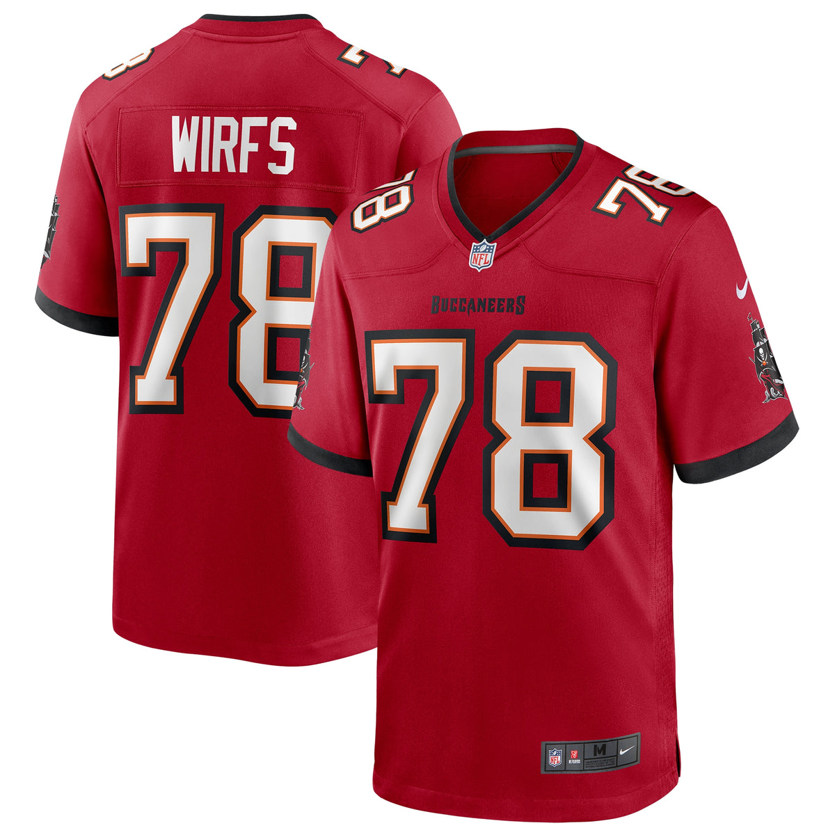 Tristan Wirfs Tampa Bay Buccaneers Nike Player Game Jersey Red