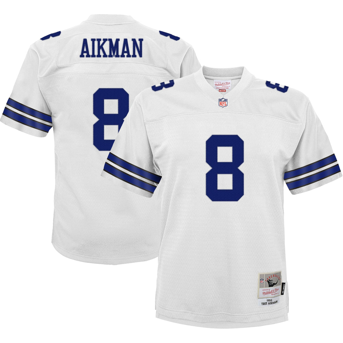 Troy Aikman Dallas Cowboys Mitchell Ness Youth Retired Player Legacy Jersey White