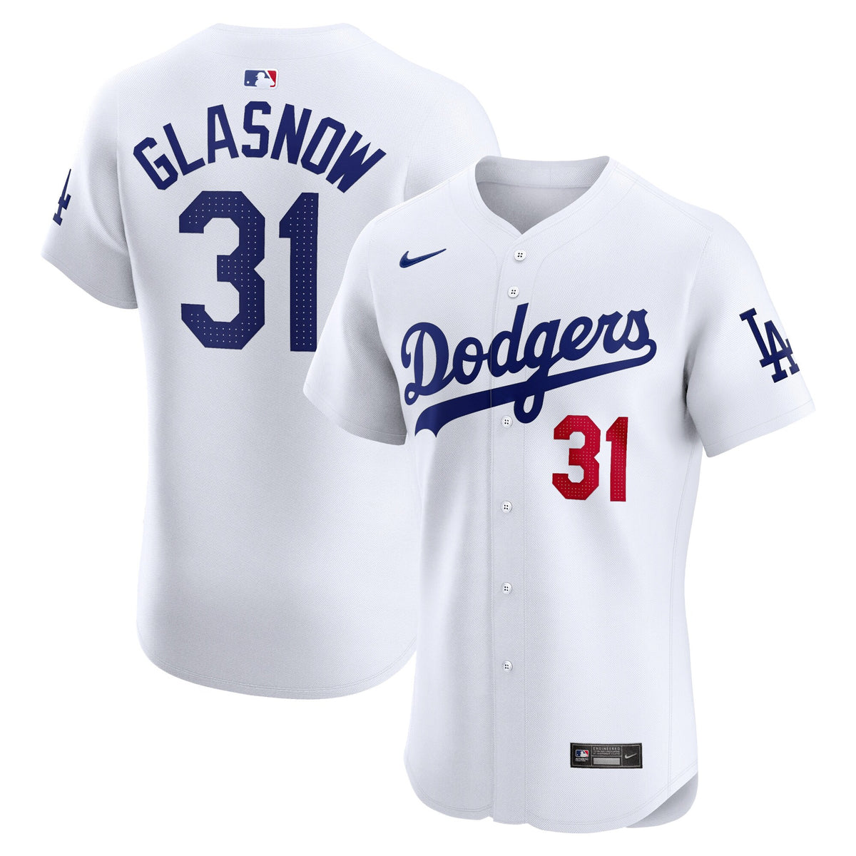 Tyler Glasnow Los Angeles Dodgers Nike Home Elite Player Jersey White