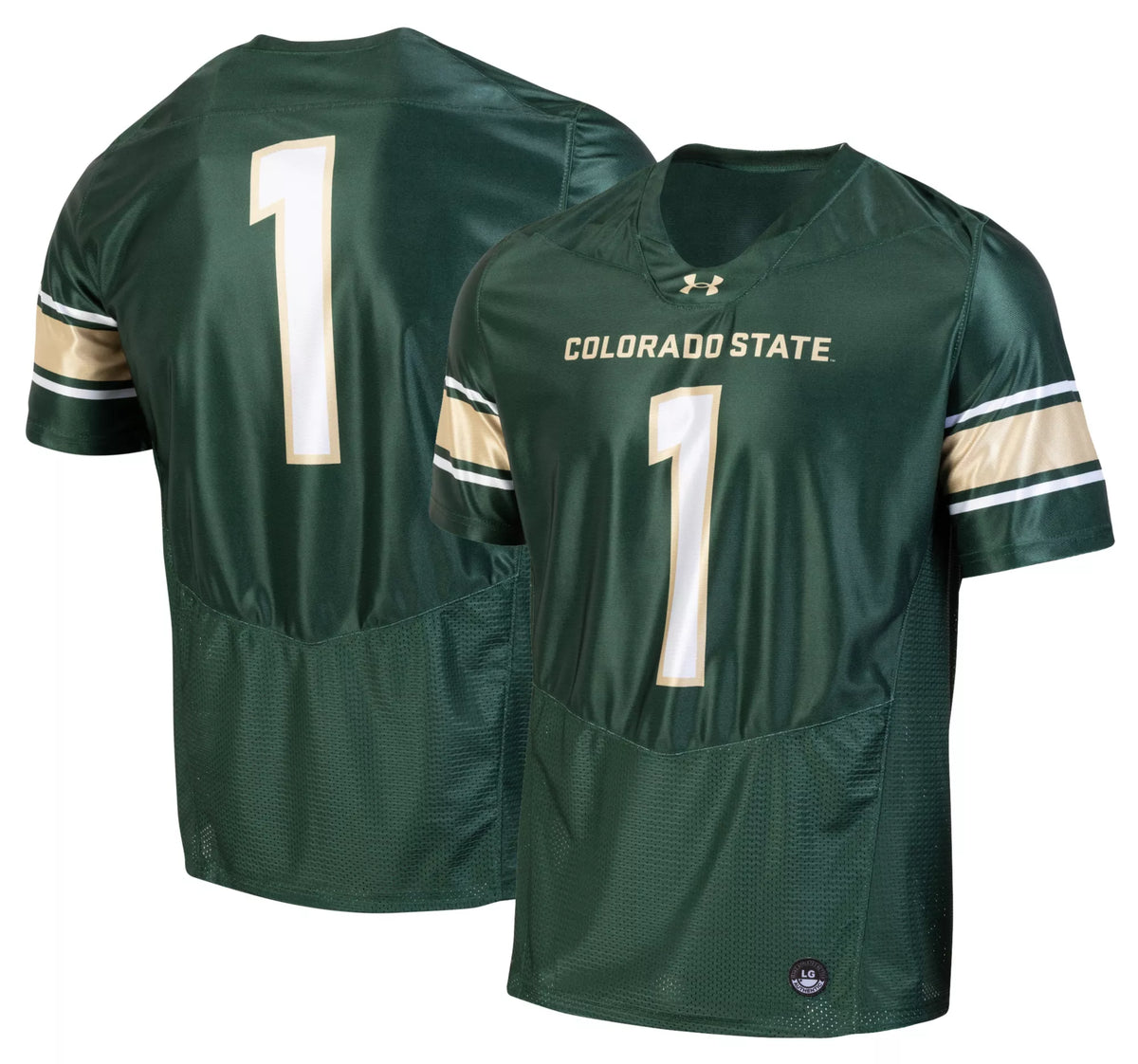 Under Armour Men's Colorado State Rams Green Armour Fuse Replica Football Jersey