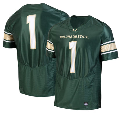 Under Armour Men's Colorado State Rams Green Armour Fuse Replica Football Jersey