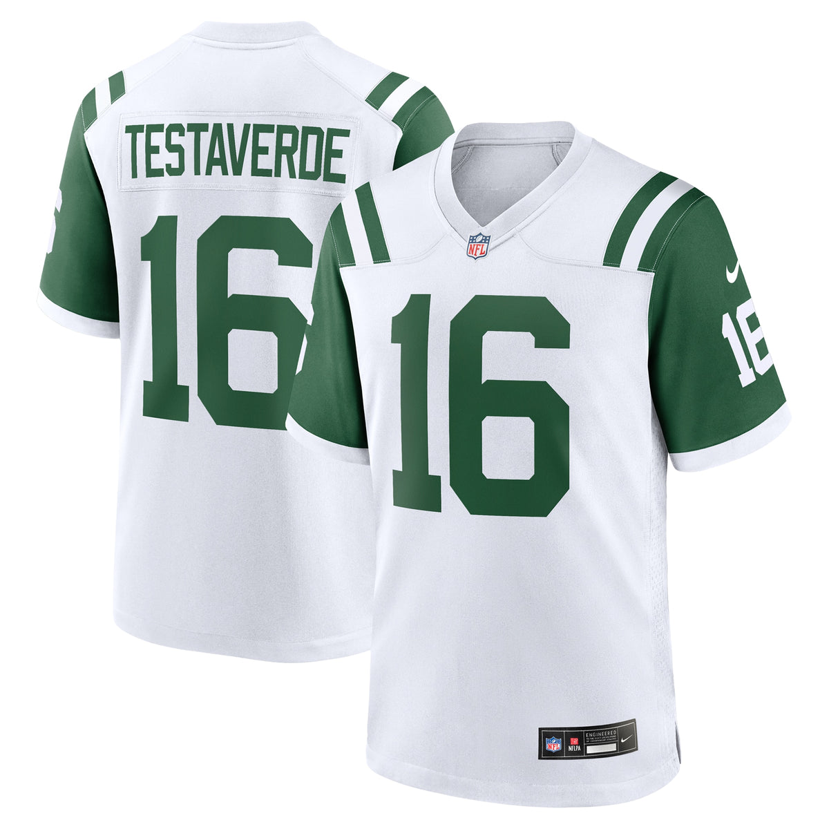 Vinny Testaverde New York Jets Nike Classic Alternate Retired Player Game Jersey White