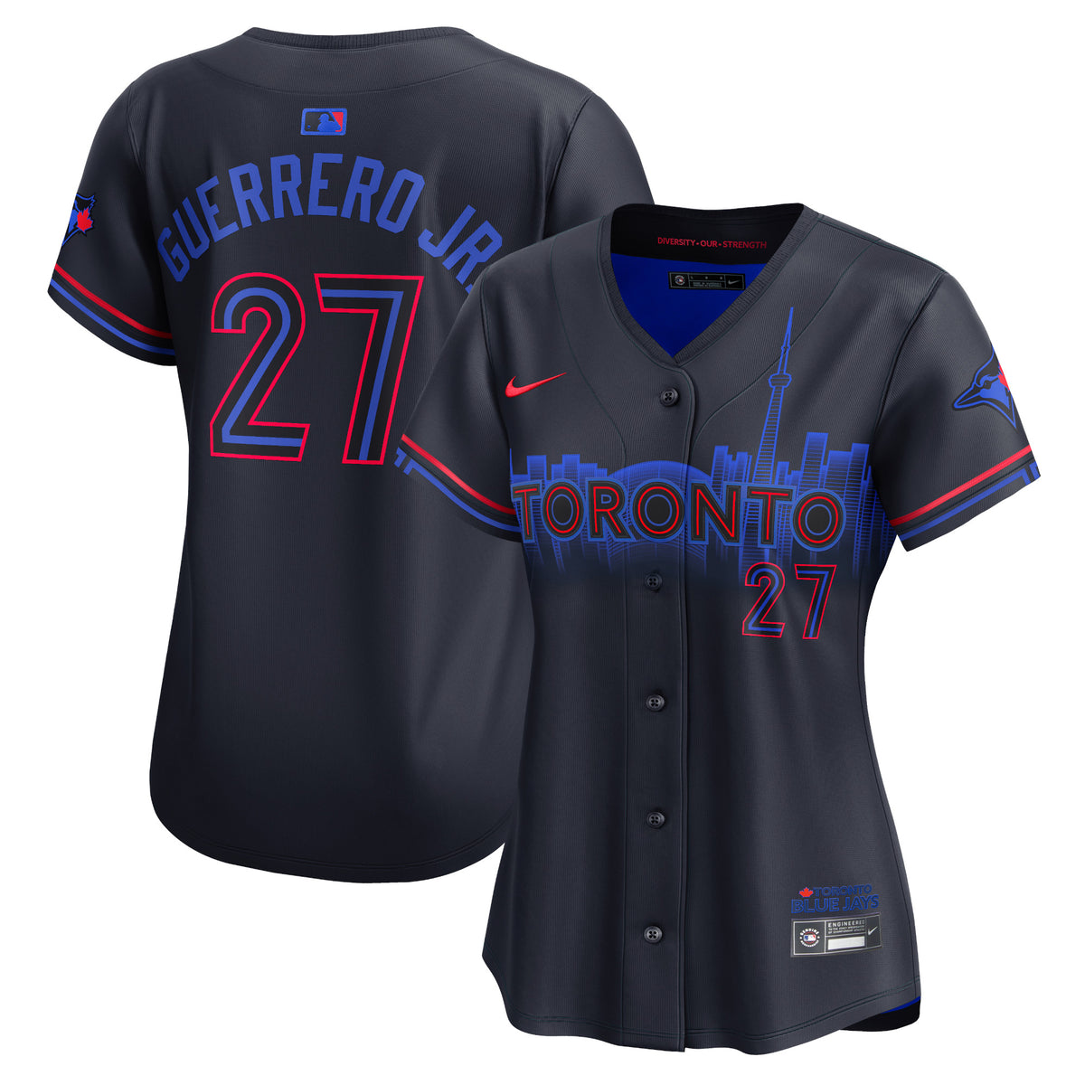 Vladimir Guerrero Jr. Toronto Blue Jays Nike Women's 2024 City Connect Limited Player Jersey Navy