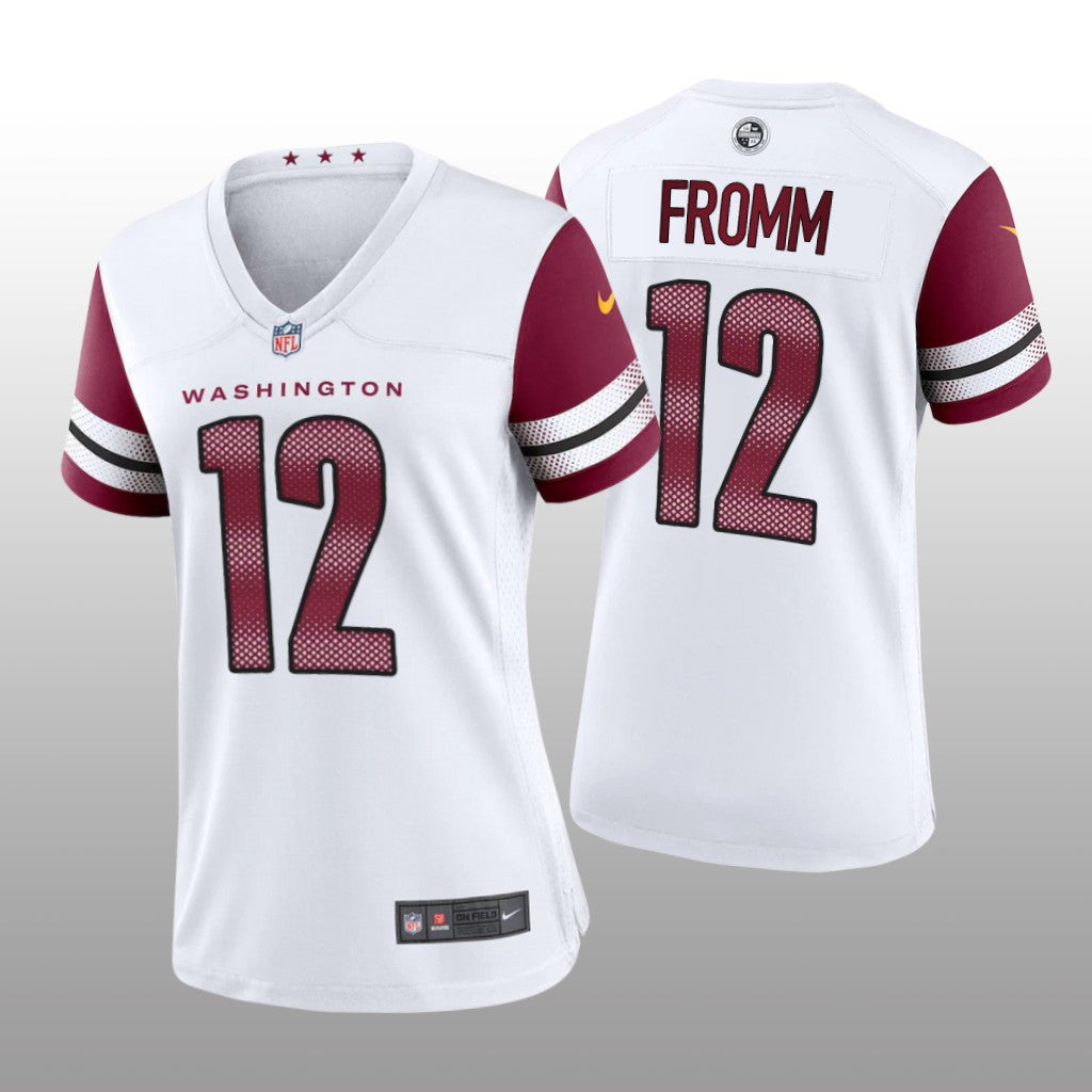 Washington Commanders Jake Fromm White Jersey Game Women's