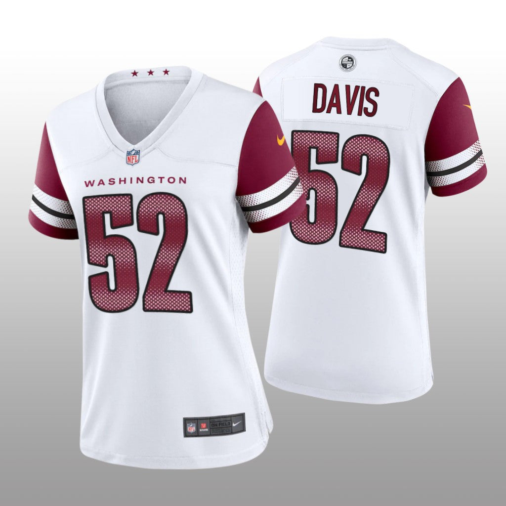 Washington Commanders Jamin Davis White Jersey Game Women's