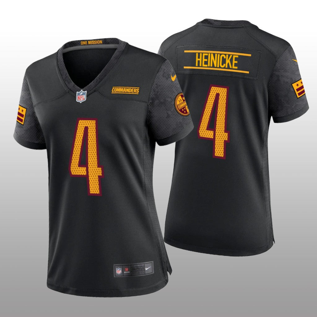 Washington Commanders Taylor Heinicke Black Jersey Alternate Game Women's