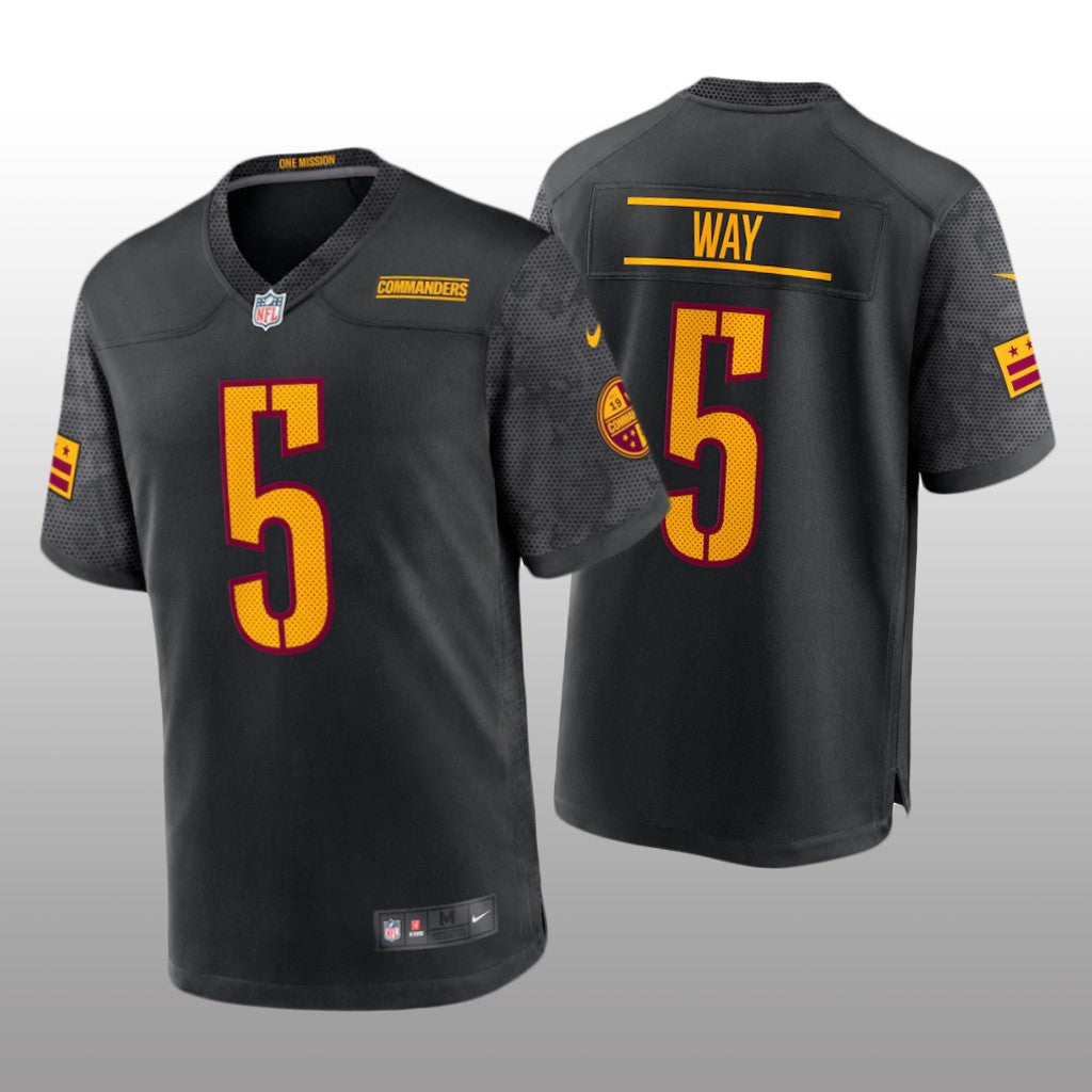 Washington Commanders Tress Way Black Jersey Alternate Game Men's
