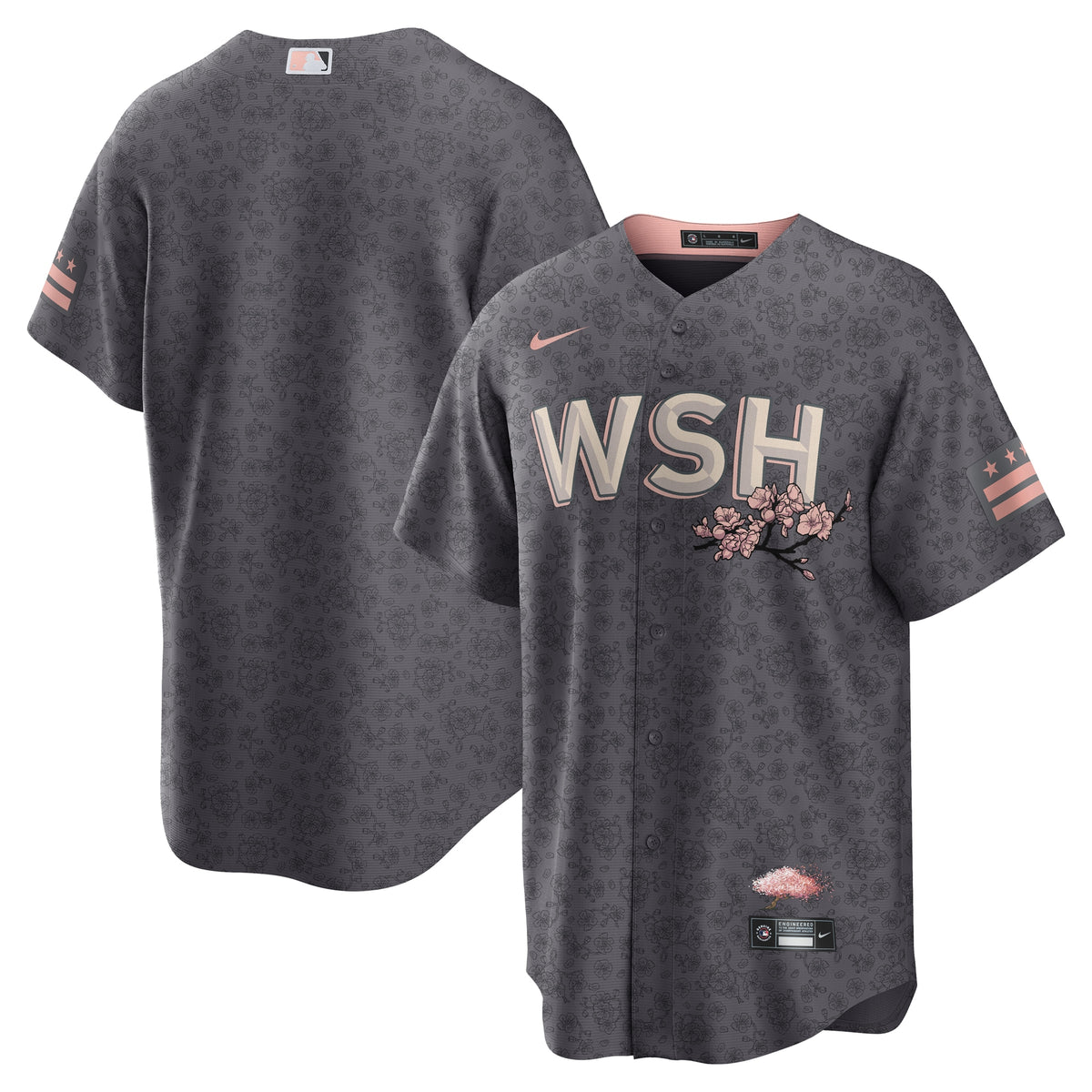 Washington Nationals Nike City Connect Replica Team Jersey Gray