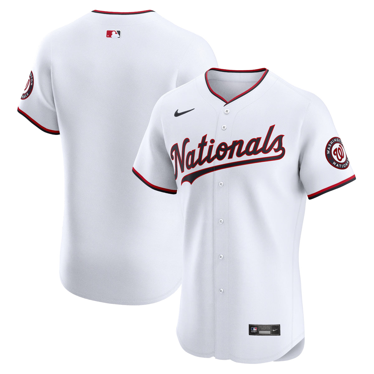 Washington Nationals Nike Home Elite Jersey White