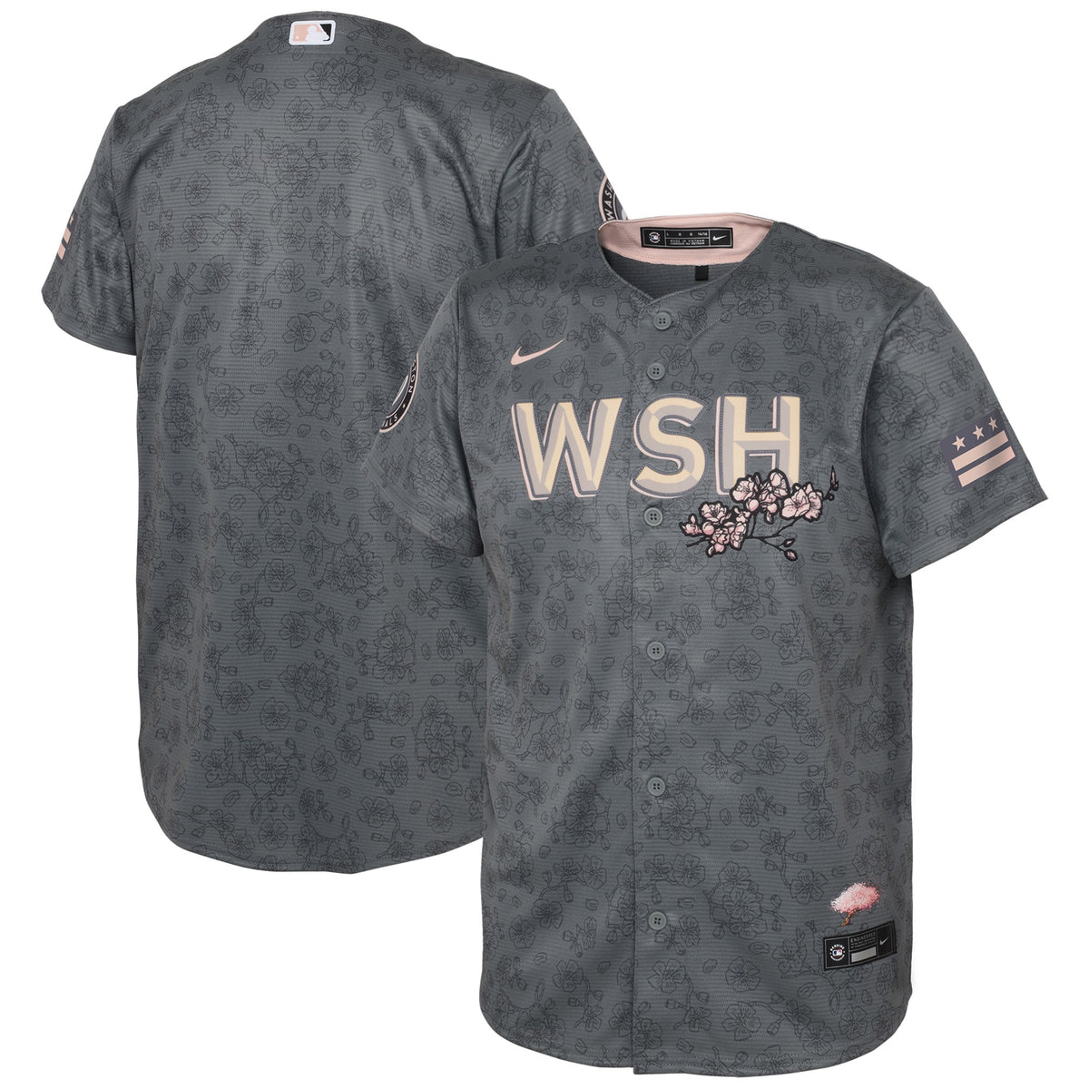Washington Nationals Nike Preschool City Connect Replica Jersey Gray